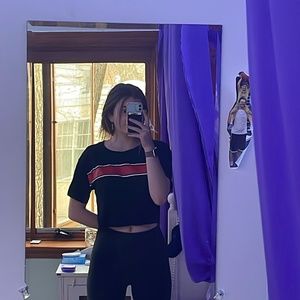 Garage Cropped Stripped Tee